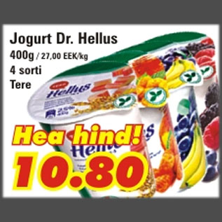 Allahindlus - Jogurt Dr. Hellus