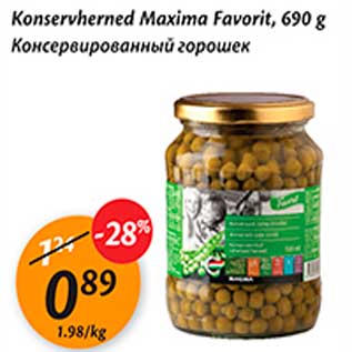 Allahindlus - Konservherned Maxima Favorit, 690g