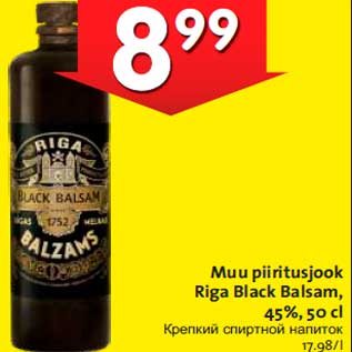 Allahindlus - Muu piiritusjook Riga Black Balsam