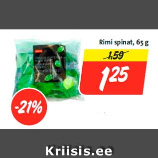 Allahindlus - Rimi spinat, 65 g