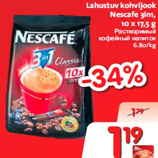 Allahindlus - Lahustuv kohvijook Nescafe 3in1