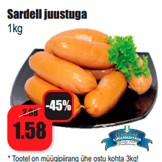 Allahindlus - Sardell juustuga 1kg