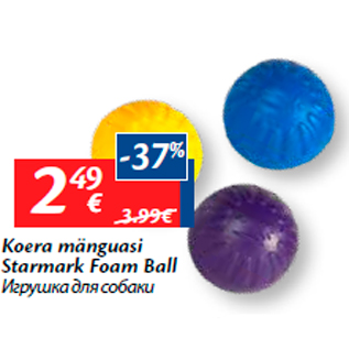 Allahindlus - Koera mänguasi Starmark Foam Ball