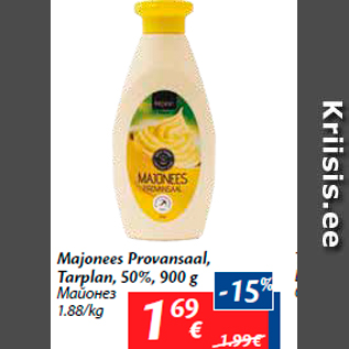 Allahindlus - Majonees Provansaal, Tarplan, 50%, 900 g