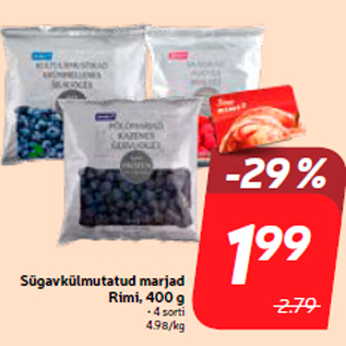 Allahindlus - Sügavkülmutatud marjad Rimi, 400 g