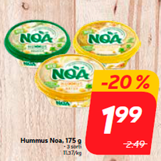 Allahindlus - Hummus Noa, 175 g