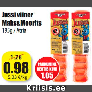 Allahindlus - Jussi viiner Maks&Moorits