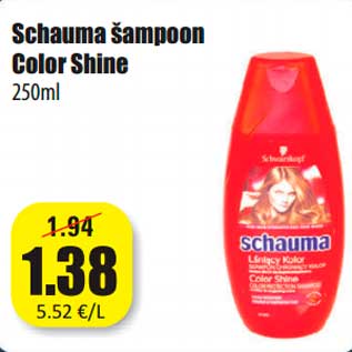 Allahindlus - Schauma šampoon Color Shine 250ml