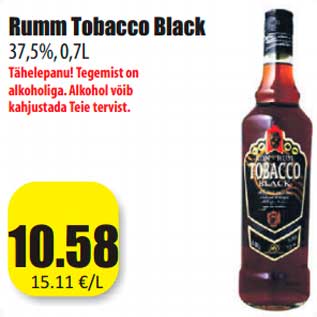 Allahindlus - Rumm Tobacco Black