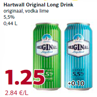 Allahindlus - Hartwall Original Long Drink