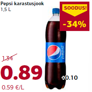 Allahindlus - Pepsi karastusjook 1,5 L