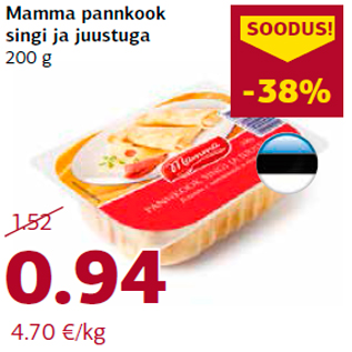 Allahindlus - Mamma pannkook singi ja juustuga 200 g