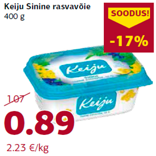 Allahindlus - Keiju Sinine rasvavõie 400 g