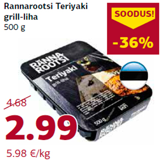 Allahindlus - Rannarootsi Teriyaki grill-liha 500 g