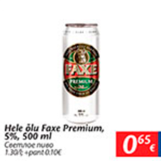 Allahindlus - Hele õlu Faxe Premium