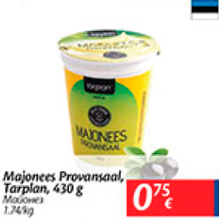 Allahindlus - Majonees Provansaal, Tarplan, 430 g