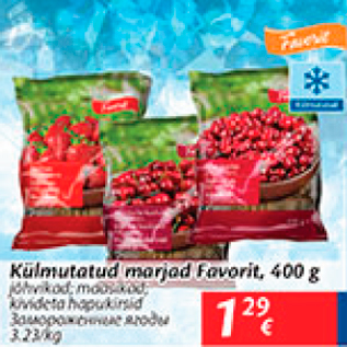 Allahindlus - Kulmutatud marjad Favorit, 400 g