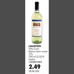 Allahindlus - Lauavein Villa Conti Bianco Semi sweet