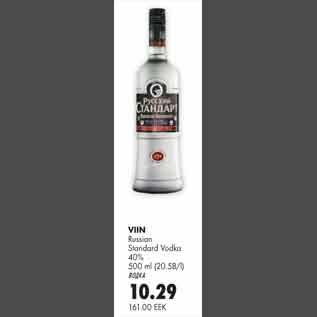 Allahindlus - Viin Russian Standard Vodka