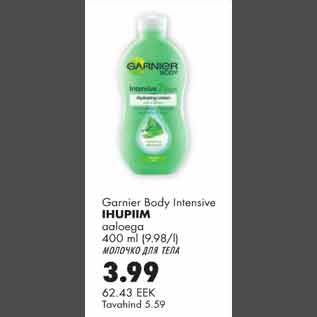 Allahindlus - Garnier Body Intensive ihupiim aaloega