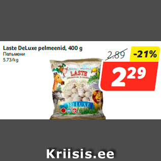 Allahindlus - Laste DeLuxe pelmeenid, 400 g