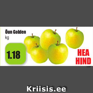 Allahindlus - Õun Golden kg