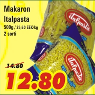 Allahindlus - Makaron Italpasta