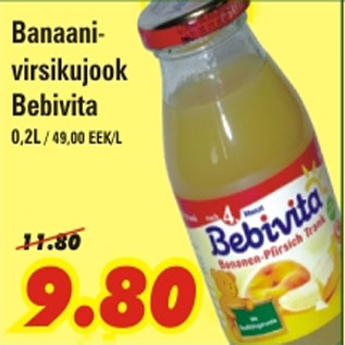 Allahindlus - Banaanivirsikujook Bebivita