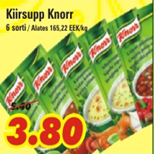 Allahindlus - Kiirsupp Knorr