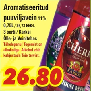 Allahindlus - Aromatiseeritud puuviljavein