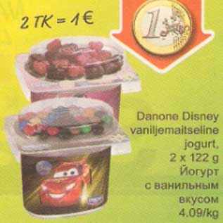 Allahindlus - Danone Disney vaniljemaitseline