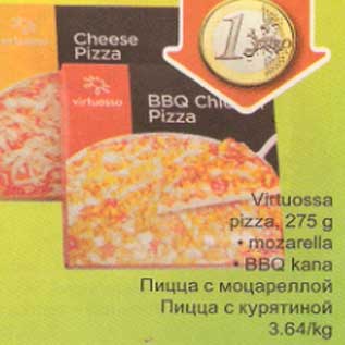 Allahindlus - Virtuossa pizza mozarella BBQ kana