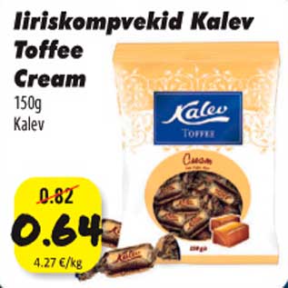 Allahindlus - Iiriskompvekid Kalev Toffe Cream Kalev