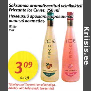 Allahindlus - Saksamaa aromatiseeritud veinikokteil Frizzante Ice Cuvee,