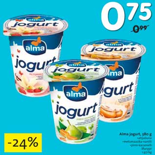 Allahindlus - Alma jogurt, 380 g