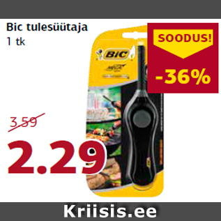 Allahindlus - Bic tulesüütaja 1 tk