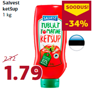 Allahindlus - Salvest ketšup 1 kg