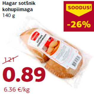 Allahindlus - Hagar sotšnik kohupiimaga 140 g