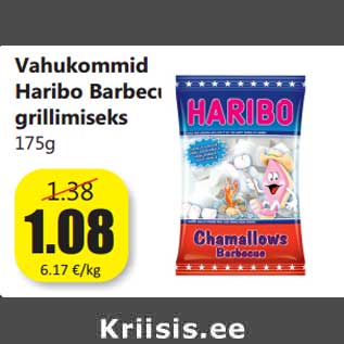 Allahindlus - Vahukommid Haribo Barbecue grillimiseks