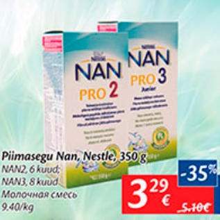 Allahindlus - Piimasegu Nan, Nestle, 350 g