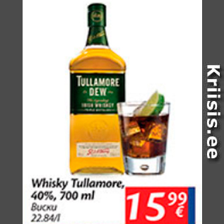 Allahindlus - Whisky Tullamore, 40%, 700 ml