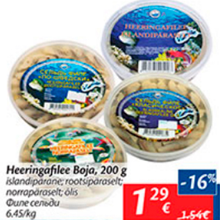 Allahindlus - Heeringafilee Boja, 200 g