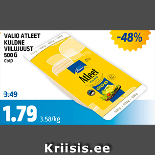 Allahindlus - VALIO ATLEET KULDNE VIILUJUUST 500 G