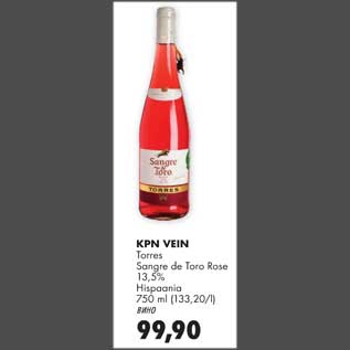 Allahindlus - Kpn vein Torres Sangre de Toro Rose