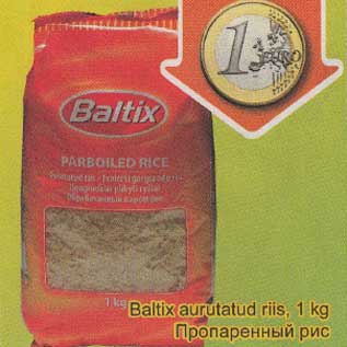 Allahindlus - Baltix aurutatud riis, 1 kg