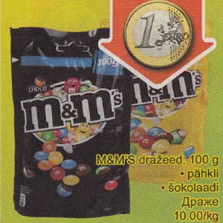 Allahindlus - M&M´S dražeed