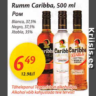 Allahindlus - Rumm Caribba, 500 ml