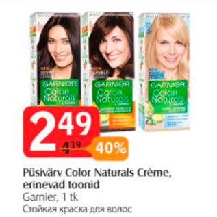 Allahindlus - Püsivärv Color Naturals Creme