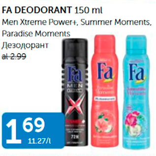 Allahindlus - FA DEODORANT 150 ML