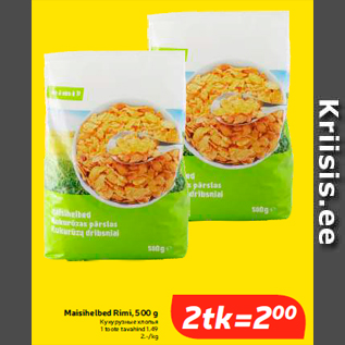 Allahindlus - Maisihelbed Rimi, 500 g